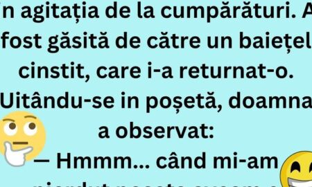 Un baietel cinstit returneaza poseta pierduta de o doamna generoasa