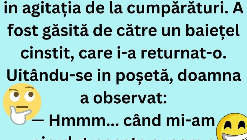 Un baietel cinstit returneaza poseta pierduta de o doamna generoasa