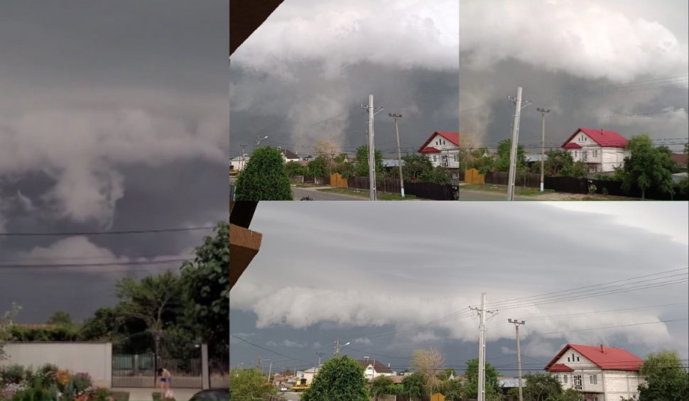 Ce sunt norii Shelf-Cloud, fenomenul rar surprins pe cerul României în această seară