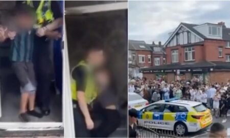 Momentul în care copiii românilor din Leeds sunt luați de poliție. De ce au izbucnit violențele din orașul britanic