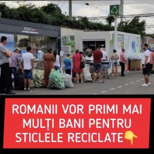 Românii vor primi mai mulți bani pentru sticlele reciclate!