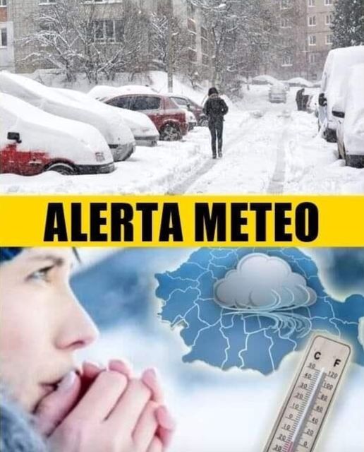 Alertă meteo. Un val de aer rece pătrunde în România și se vor instala ninsorile