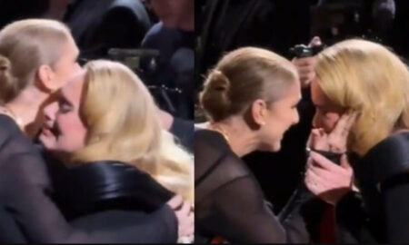 Emotionant! Adele intrerupe un concert si izbucneste in plans cand o vede pe Celine Dion in public.