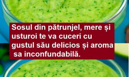 RETETA NOU NOUTA ! Sosul din pătrunjel, mere și usturoi te va cuceri cu gustul său delicios și aroma sa inconfundabilă.