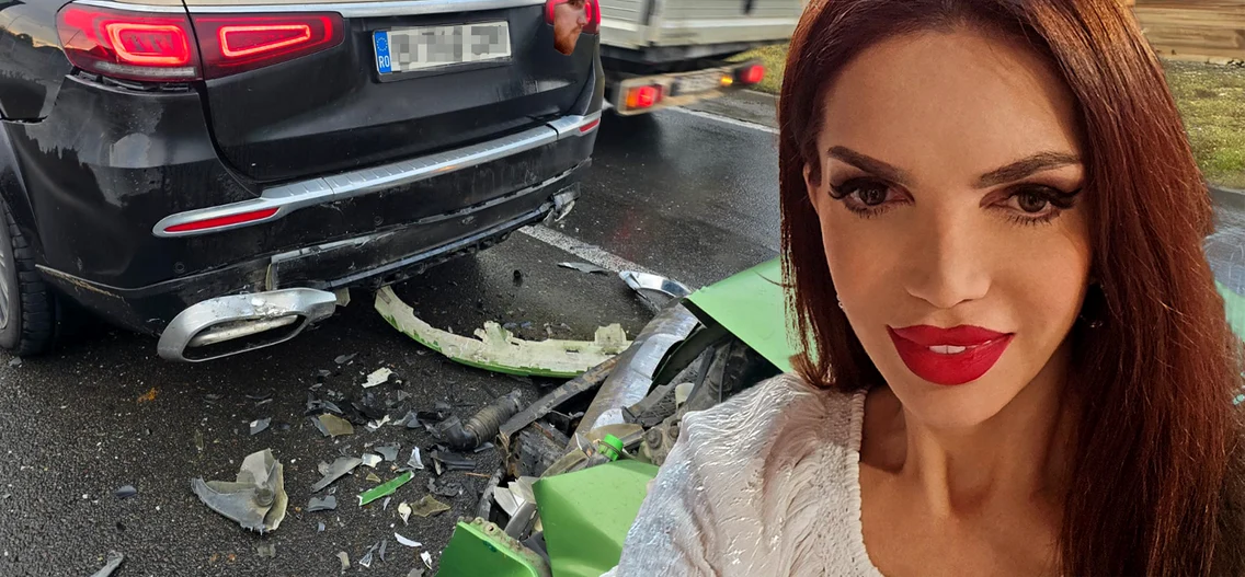 Cristina Spătar a făcut accident! Mașina de sute de mii de euro a vedetei, avariată: „Impactul a fost mare..Am dat cu capul de..”