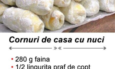 Cornuri de Casă cu Nuci – Aluatul care se topește în gură