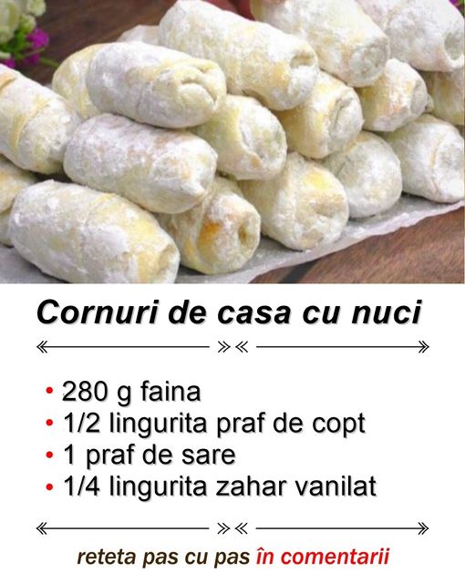 Cornuri de Casă cu Nuci – Aluatul care se topește în gură