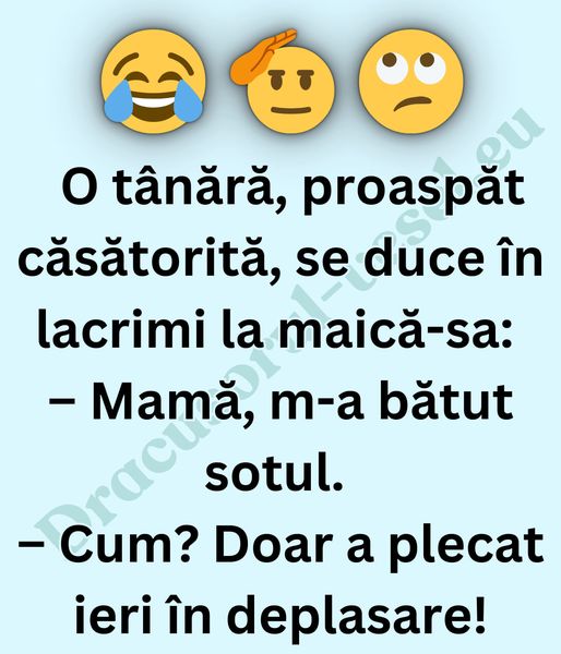 Mamă, m-a bătut soțul!